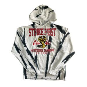Cobra Kai Tie Dye Hoodie Strike First Strike Hard No Mercy Bioworld Size M